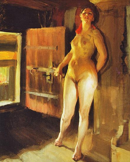 Anders Zorn Girl in the Loft china oil painting image